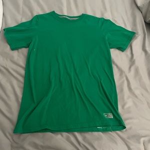 green t-shirt